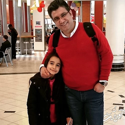 رضا رشیدپور و دخترش